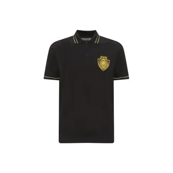 VERSACE JEANS COUTURE Polo Shirts Men Black