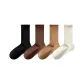 [4 Pack[Ruffle Layered]Black+Coffee+Khaki+Milk White]