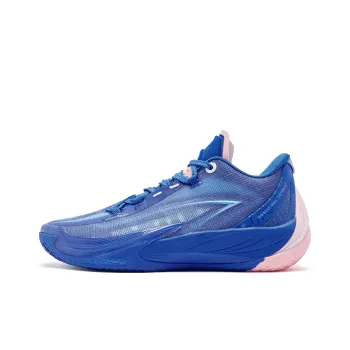 QIAODAN Poisonous Fangs 3.5 Basketball Shoes Men Low Top Digital Blue Soft Pink