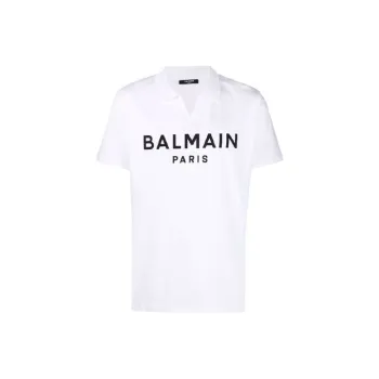 BALMAIN Polo Shirts Men White