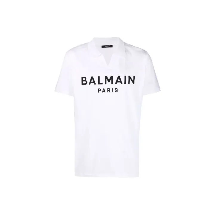 BALMAIN Polo Shirts Men White-0