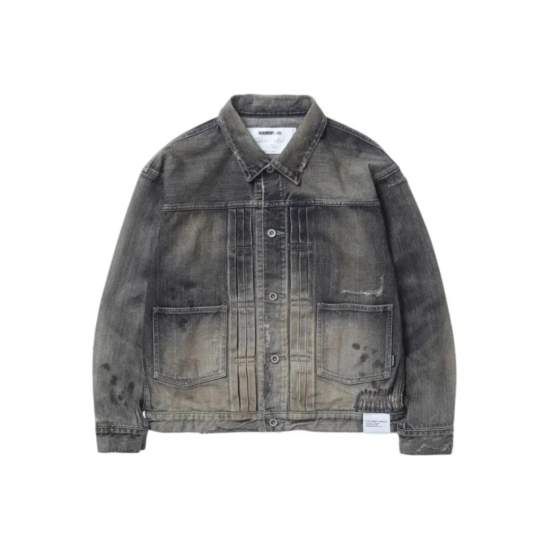 NEIGHBORHOOD Distressed Denim Jacket-1