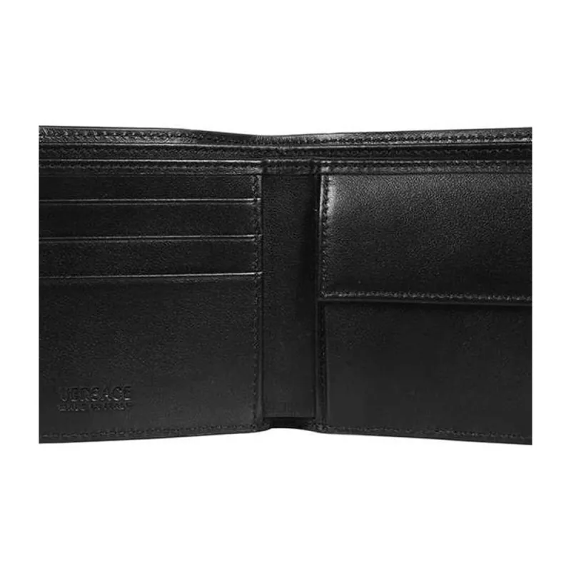 FANSIZHE Calfskin Wallet Regular Men's Black-4