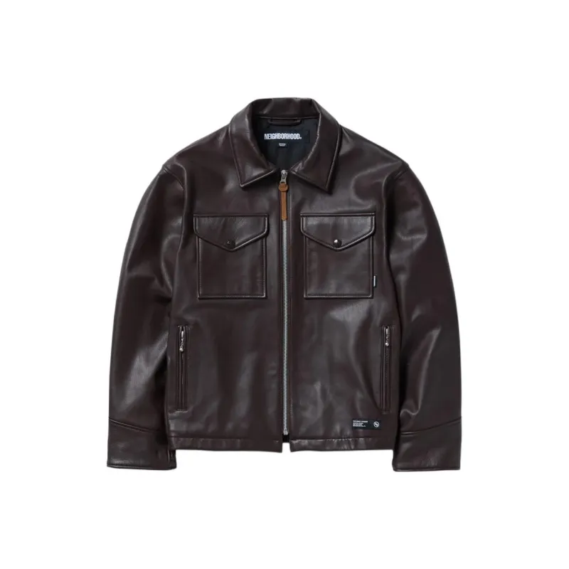 NEIGHBORHOOD Leather Jacket-4