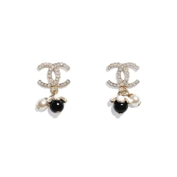 CHANEL 2000s CC logo Earrings