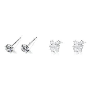 GIFU S999 Fine Silver Stud Earrings Women's