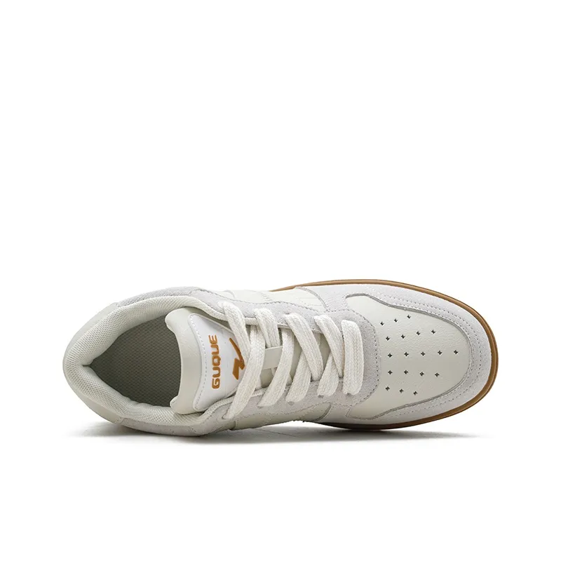 Ancient Finches Low Top Skateboard Shoes Unisex White/Gray-3