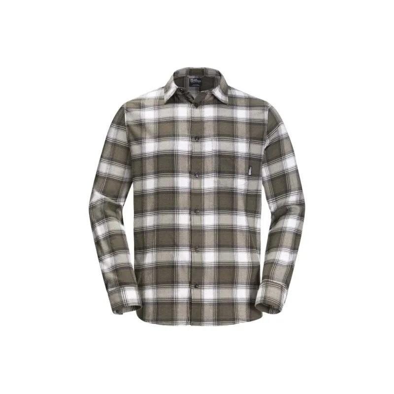 Jack Wolfskin Wanderweg Shirt M Shirt Men's Green-0