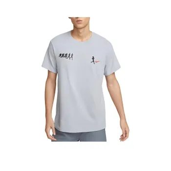 Nike T Shirts Men Gray White