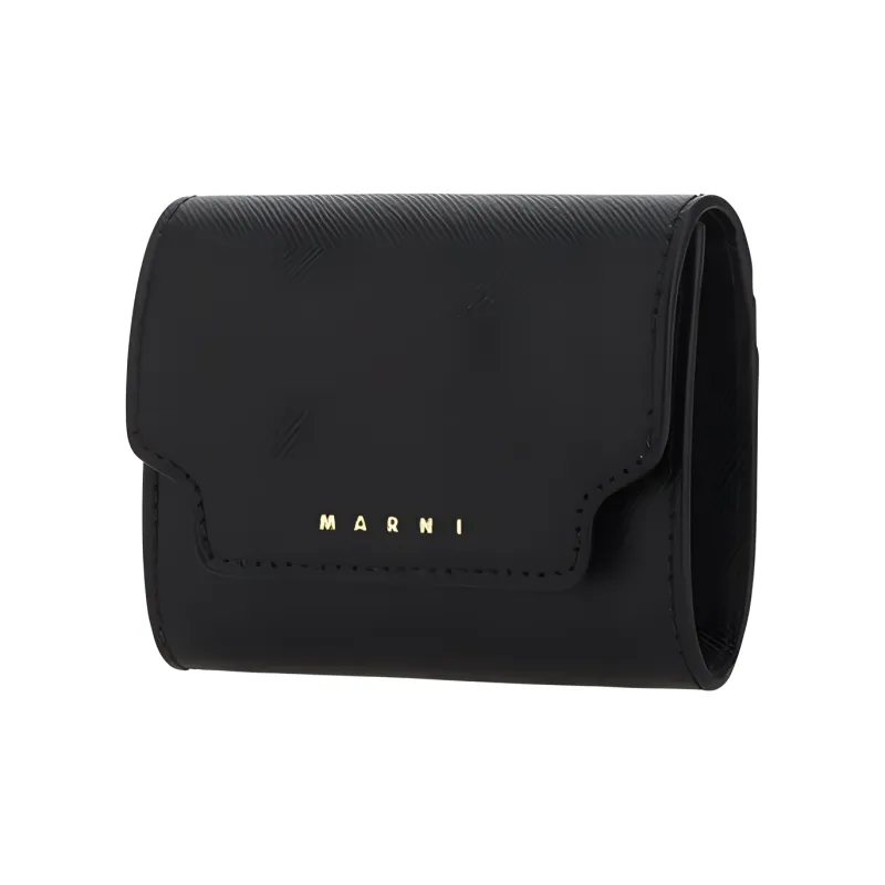 MARNI Logo Print Foldover Top Wallet-1