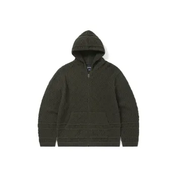 Thisisneverthat Cable Knit Zip Hoodie