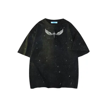 Kepu T Shirt Unisex Tie Dye Black