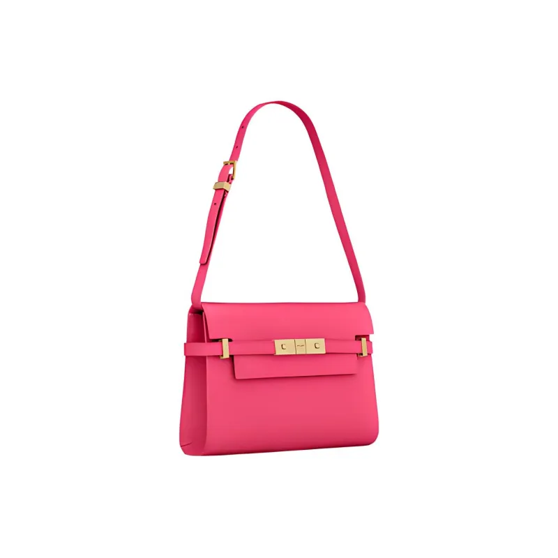 SAINT LAURENT SL MANHATTAN Cow Leather Crossbody Bag Shoulder Bag Small Size Women's Pink-1