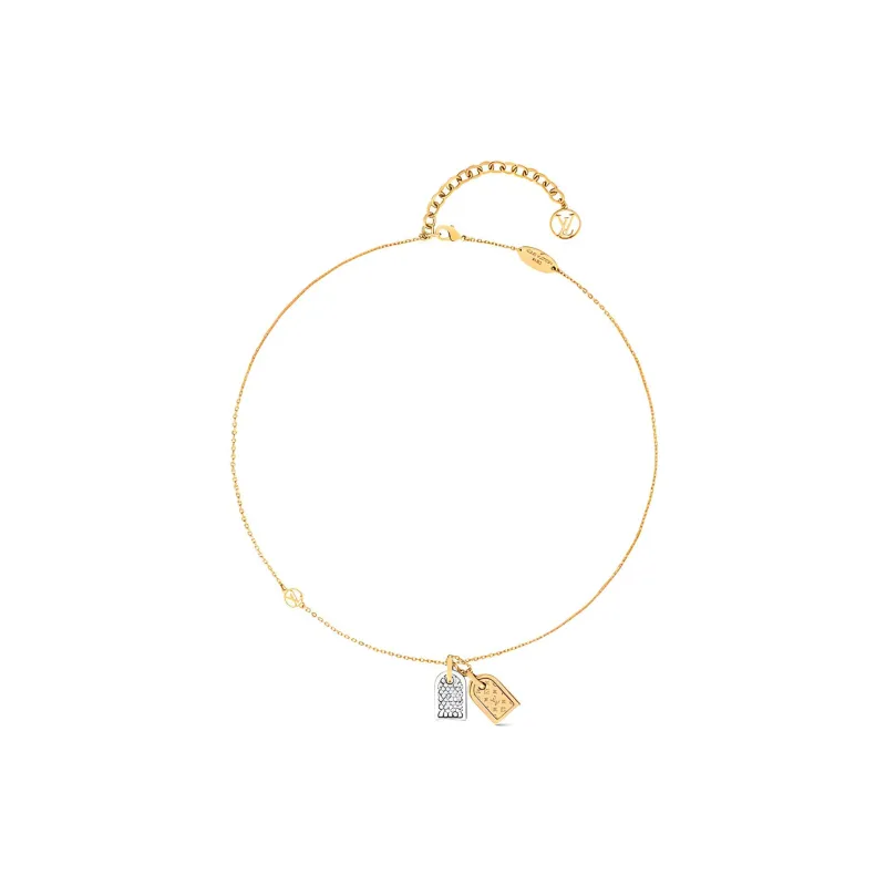 LOUIS VUITTON Precious Nanogram Tag Necklaces Women's-1