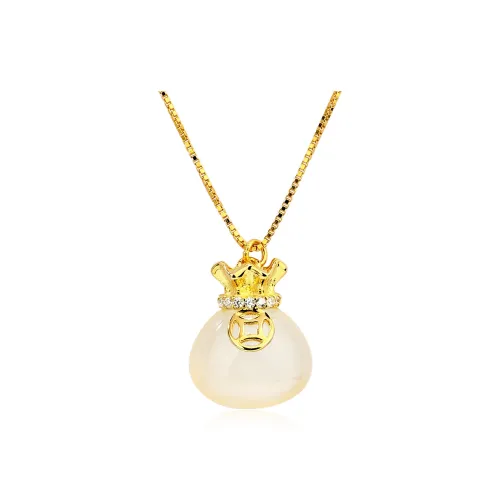 CHINA GOLD Natural Agate Necklaces Women's