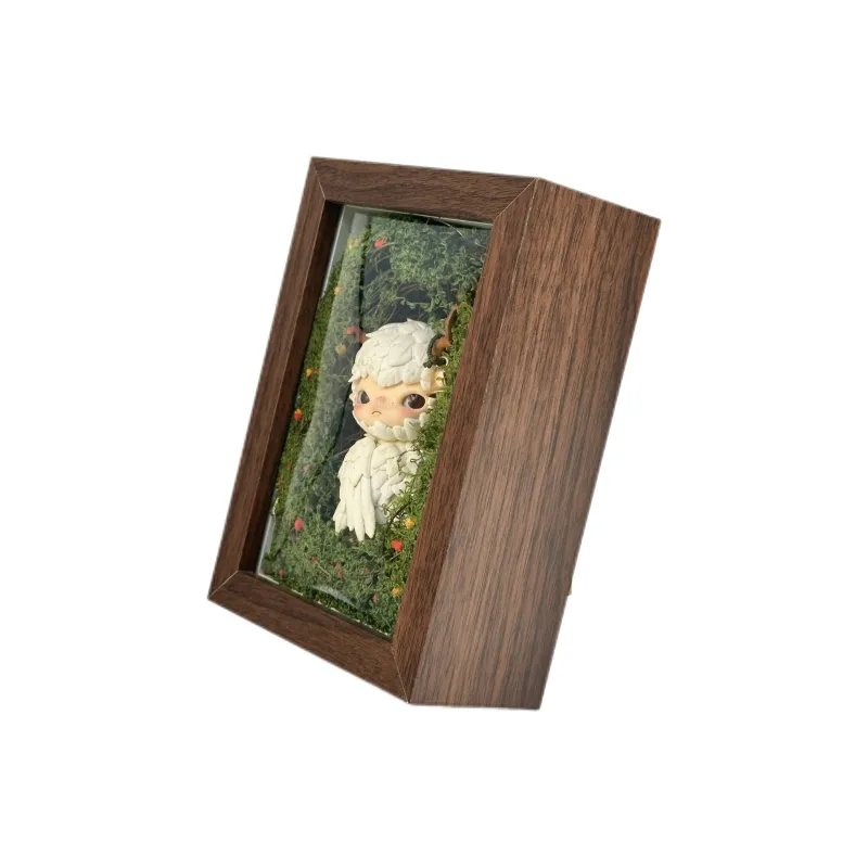[Modified Doll] POP MART Hirono Shelter Collection Birdman Photo Frame SAML Hang Tag Box 15cm-1