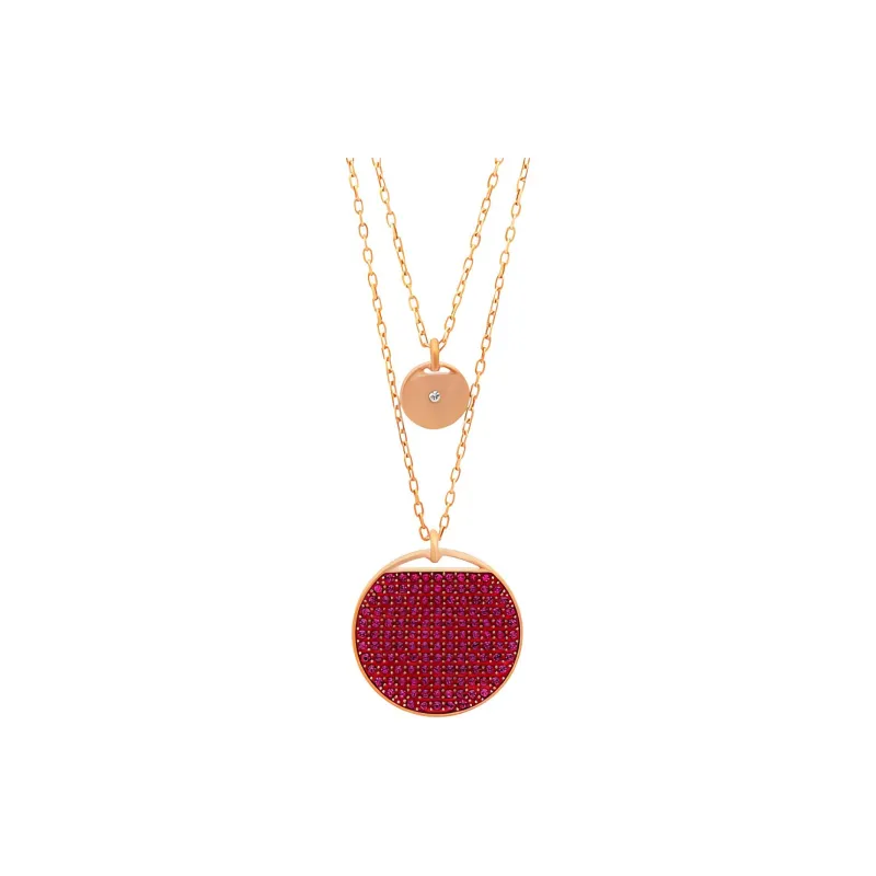 Swarovski Ginger Rose Gold Plated Necklaces Women's-0