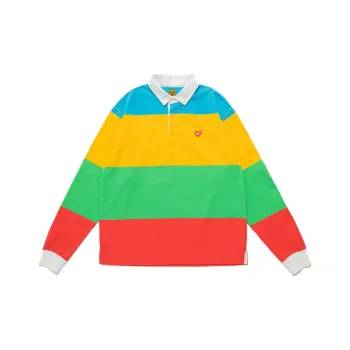 HUMAN MADE Multi Stripe Rugby Shirt