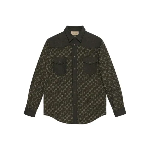 GUCCI Shirts Men Black
