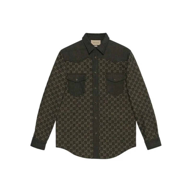 GUCCI Shirts Men Black-0