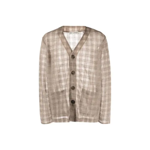 OUR LEGACY Checked Button-Up Cardigan