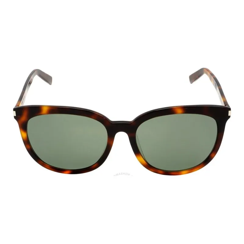 SAINT LAURENT Plastic Irregular Shape Sunglasses Women's Tortoiseshell-1