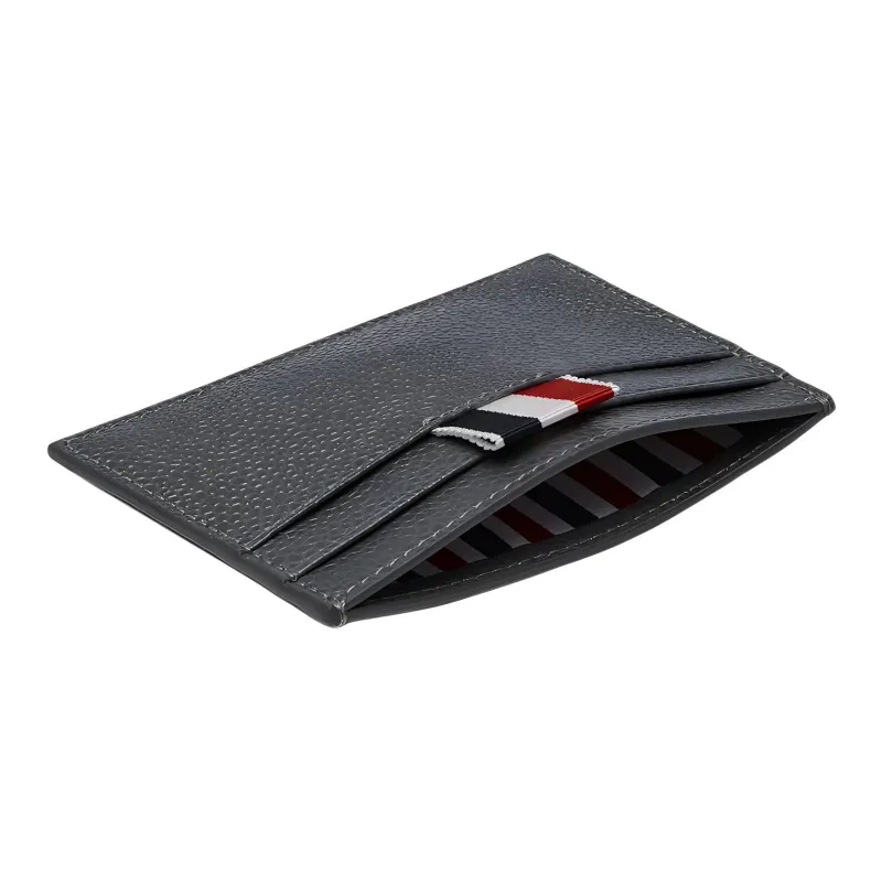 THOM BROWNE· Calfskin Cropped Wallet Men's Gray-2