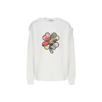 AMANDA BY Sweatshirt Unisex White