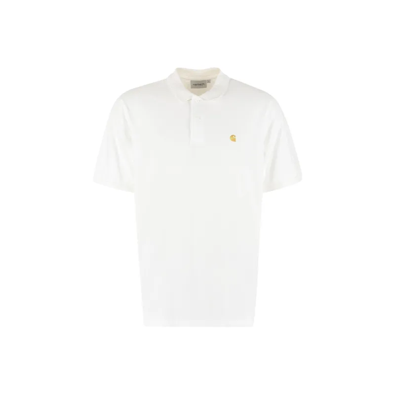 Carhartt WIP Logo Embroidered Short Sleeved Polo Shirt-0