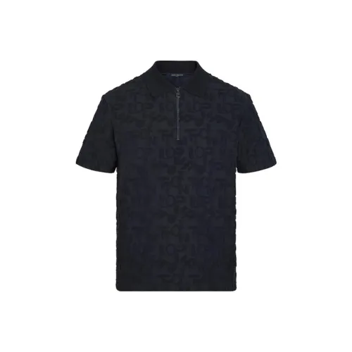 LOUIS VUITTON Polo Shirt Men's Marine Blue