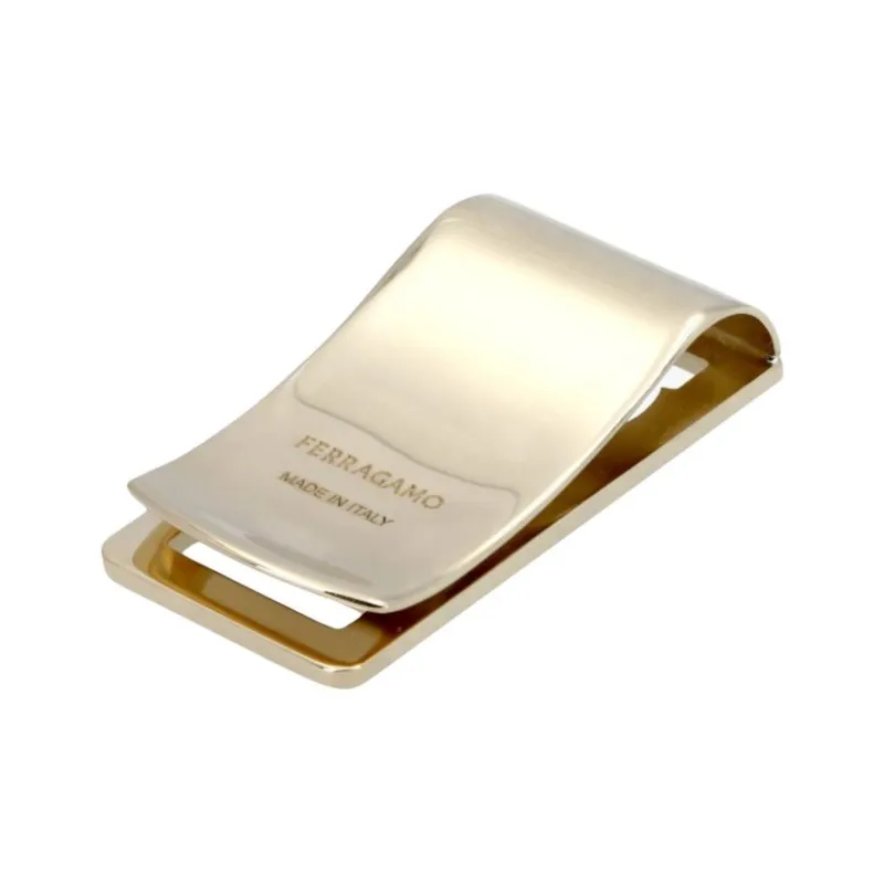 Ferragamo Brass Money Clip-0