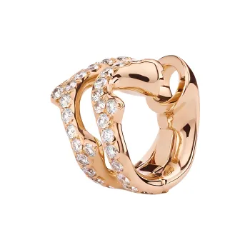 DIOR Rose Gold Clip On Earrings Women's