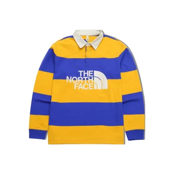 THE NORTH FACE Winter Olympics Limited Collection Polo Shirt Men's Yellow Blue
