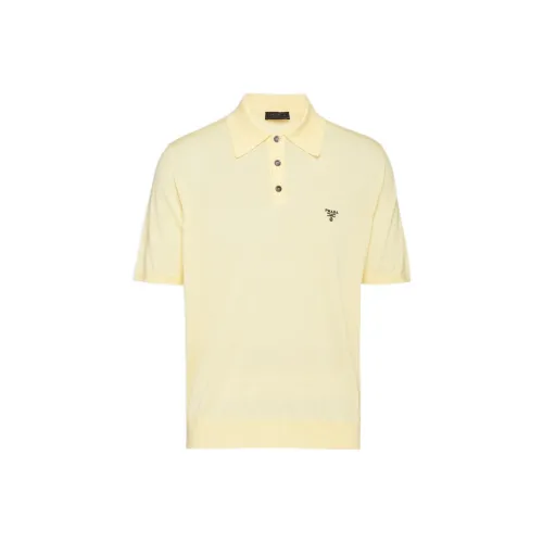 PRADA Polo Shirts Men Vanilla