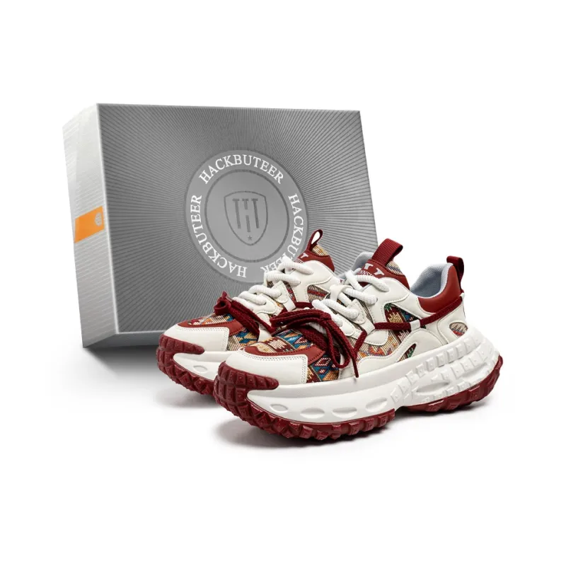 HACKBUTEER Low Top Chunky Sneakers Men's Box Included-6