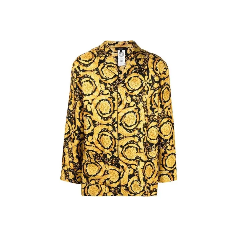 VERSACE Barocco Silk Pajama Top-0