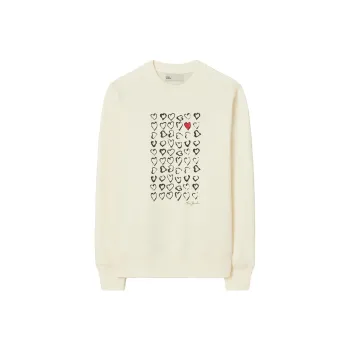 TORY BURCH Sweatshirts Unisex Ivory Pearl White