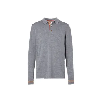 Burberry Polo Shirt Men's Medium Heather Gray