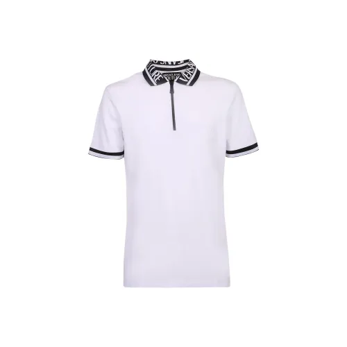 VERSACE JEANS COUTURE Men Monogram Polo White