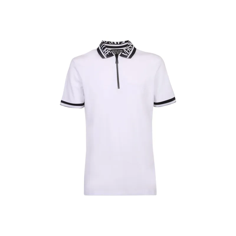 VERSACE JEANS COUTURE Men Monogram Polo White-0