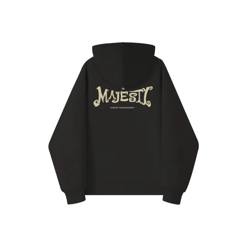 MINISO Sweatshirts Unisex Black Y Ambition Back Logo-0