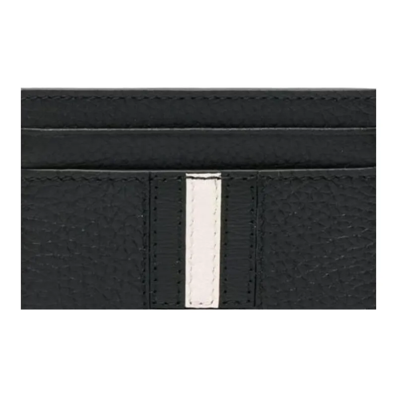 BALLY Striped edge Leather Cardholder-6