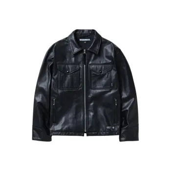 NEIGHBORHOOD Patch Pocket Leather Jacket