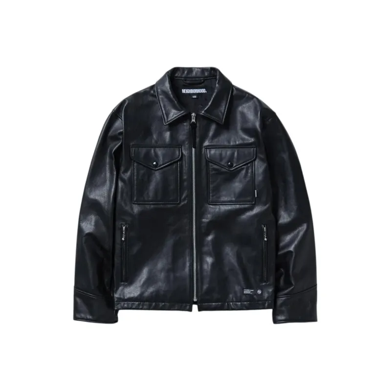 NEIGHBORHOOD Leather Jacket-0