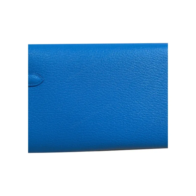 HERMES Kelly To Go Mysore Goat Skin Shoulder Bag Crossbody Bag Small Size Women's OF Bleu Frida Florida Blue-4