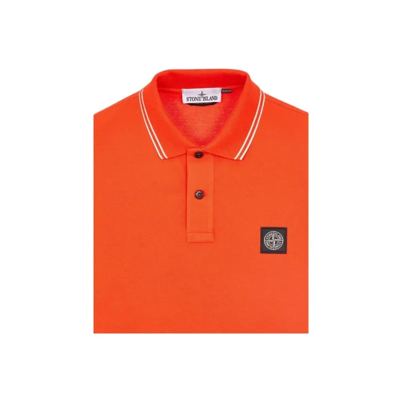 STONE ISLAND Polo Shirt Men's Orange-2