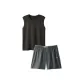 [Shoulder Width]Black+[Boxer Shorts]Black Sand
