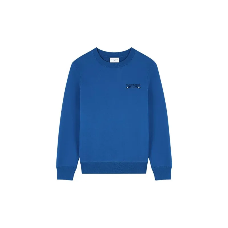 Maison Kitsune Logo embroidered Cotton Sweatshirt-0