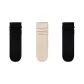 [3 Pack/Pointed Yarn Slouch Socks]2 Pack Black+1 Pair Ecru