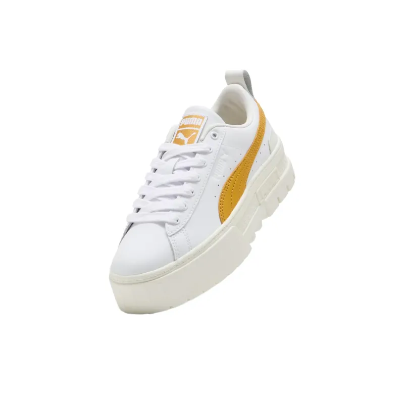 PUMA Mayze Low Top Training Shoes Women's Yellow White-2